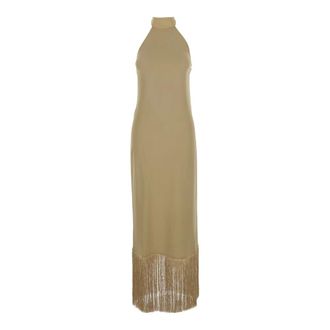 Taller Marmo Kleedjes, Dames, Beige, XS, Berlin Dress