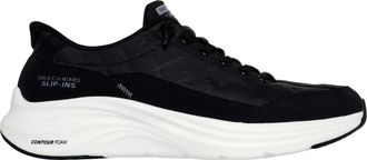 Skechers Contour Foam Cozy Fit Hands Free Slip-In Black / White 232619W-BKW Mens