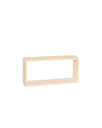 Deco Wood Mueble auxiliar de madera maciza en tono beige