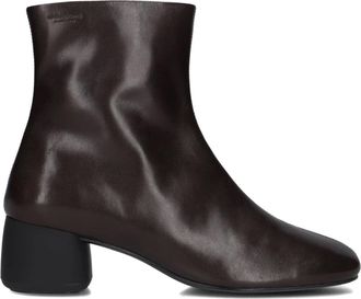 Vagabond Schoenen, Dames, Bruin, 41 EU, Wol, Bruine enkellaarsjes Livia 001