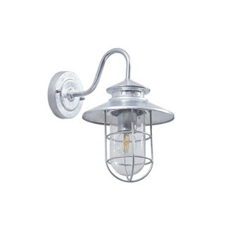 Lindby L&aacute;mpara de pared exterior de metal gris