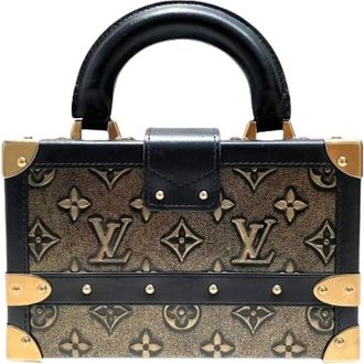 Louis Vuitton Pre-owned Petite Malle Leren Handtas - Dames - Vintage Handtas - Bruin - ONE Size - Leer - Vintage