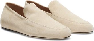 BOSS Suede loafers with leather outsole
