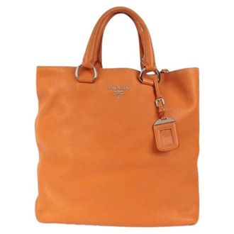 Prada Pre-owned Tote Bags, female, Orange, Size: ONE SIZE Pre-owned Bn1713 Tote Shoulder Bag