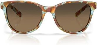 Costa Catherine 57mm Gradient Polarized Phantos Sunglasses in Cielo Ocean Tort /Copper 580G at Nordstrom