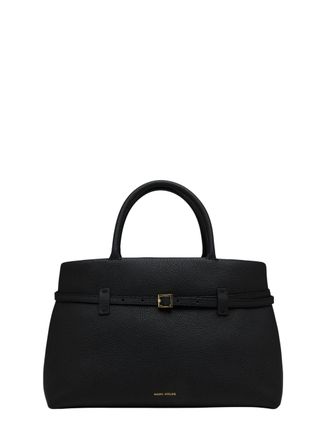 Manu Atelier Black Le Cambon 35 Leather Handbag