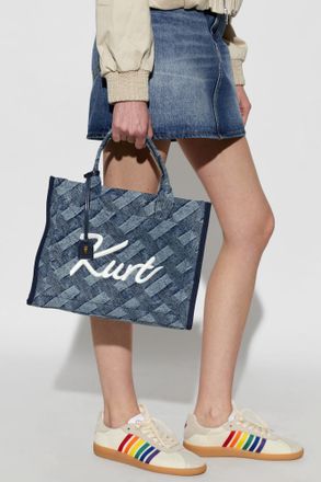 Kurt Geiger Shopper Bag With Logo, Womens, Blue