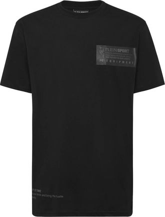 Plein Sport Heren, Tops, Zwart, Maat: XS Katoen