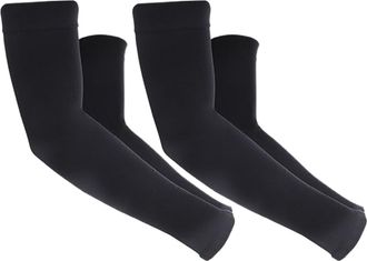 Generic Cooling Arm Sleeves, UV Protection Forearm Covers, Breathable Compression Sports Sleeves, Lightweight And Soft, Elastic Fit, Black, White, For Fitness