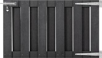 vidaXL Puerta De Jard&iacute;n De Wpc Gris 100x60 Cm Vidaxl