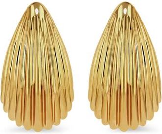 Anine Bing Ribbed Drop Earrings