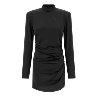 Rotate Rotate Birger Christensen, Dames, Jurken, Zwart, Maat: M Satijn