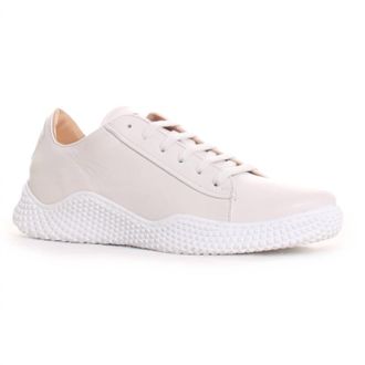 Mezlan Mens Scallop Sole Sneaker In White