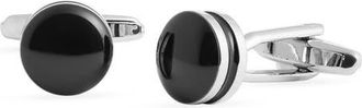 Eterna Ollie Cuff Links in Black at Nordstrom