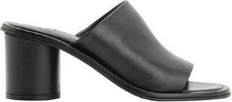 8 by YOOX LEATHER BLOCK HEEL MULES