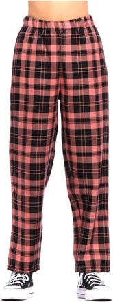 Rita Row Roze Broek 1873 PA - Dames - Straight fit broeken - Veelkleurig - M - Katoen - Broeken