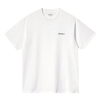Carhartt Work in Progress Script Embroidery Short Sleeve T-Shirt White I030435-00A-XX