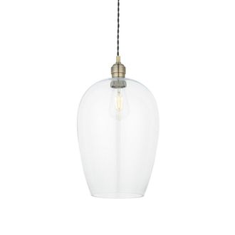 Netlighting LIVORNO Dimmable Stylish Indoor Glass Single Pendant Ceiling Lamp in Yellow