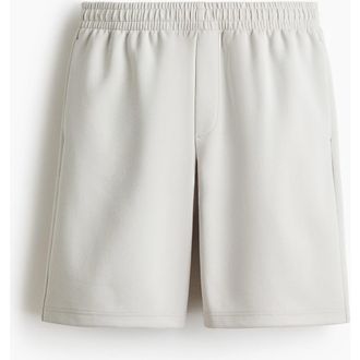 H&M Relaxed Fit Interlock Shorts in Light Gray at Nordstrom, Size Xx-Large