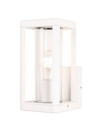 Mantra Mantra Aplique De Pared Exterior Rectangular Nevada 1luz E27 Negro/blanco/gris Oscuro