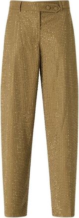 Pinko Tapered Broeken - Dames - Broeken - Bruin - M - Broeken