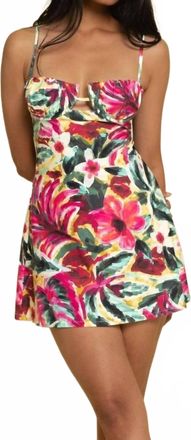 Montce Swim Petal Short Slip Dress In Isla Floral