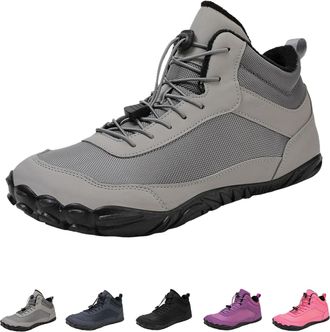Generic Hike Winter Footwear Barefoot Women Men, 2024 Hike Winter Barefoot Footwear, Zero-Drop Sole Cross Country Shoes (68 Grey, Adult, Men, 5, Numeric, UK F