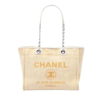 Chanel Pre-owned Deauville Tote Bag - Pre-owned - Mujer - Beige - ONE SIZE