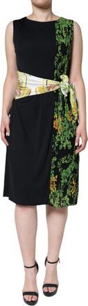 Roberto Cavalli Floral Sheath Knee Length Womens Dress (Pre-Owned)