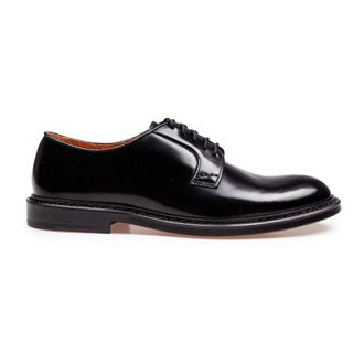 Doucal's Derby Veterschoen - Heren - Nette schoenen - Zwart - 43 EU - Leer - Schoenen
