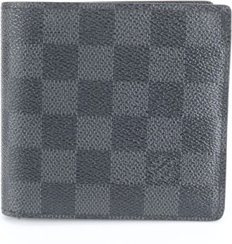 Louis Vuitton Damier Graphite Black Leather Coated Canvas Wallet (Bi-Fold) (Pre-Owned)