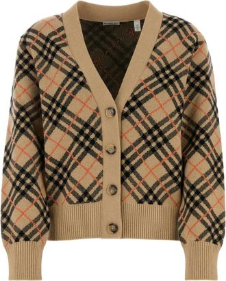 Burberry Cardigan a quadri - Toni neutri
