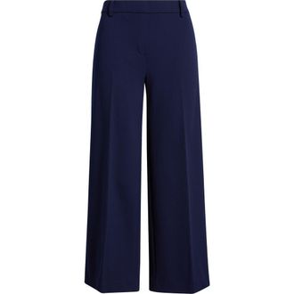 Anne Klein Wide Leg Crop Pants in Distant Mountain at Nordstrom, Size Xx-Small