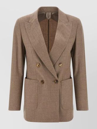 Max Mara harald blazer double breasted notch lapels