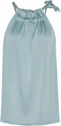 Karmamia Womens Ruffle Tie Top In Sky