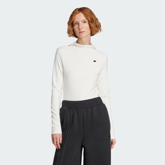 adidas Originals Womens Premium Essentials Hooded Longsleeve - White - Size X-Small