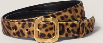 Miu Miu Printed leather belt