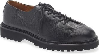 Jacques Solovi&egrave;re Edouard Lug Sole Wholecut Shoe in Black at Nordstrom, Size 5.5-6Us