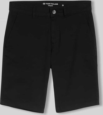 Tom Tailor Slim Fit Chinoshorts aus reiner Baumwolle in Black, Gr&ouml;&szlig;e 30