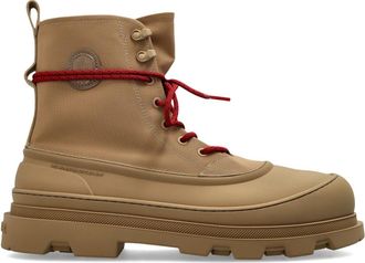 Moncler Vera Sheal Enkellaarzen - Heren - Veterlaarzen - Bruin - 41 EU - Polyester - Schoenen