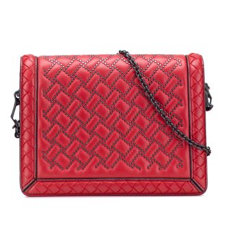 Bottega Veneta Gequilted Studded Schoudertas