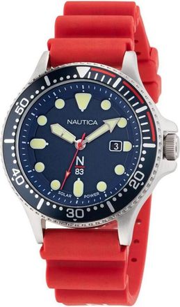 Nautica Cocoa Beach Red PU Mens Watch