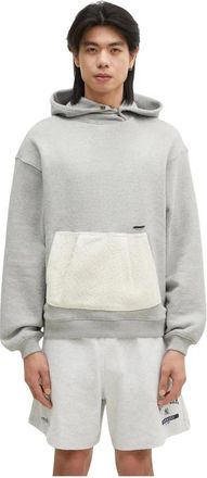 Ader Error Hoodies & sweatvesten, Heren, Grijs, XL, Katoen, Katoenen Hoodie