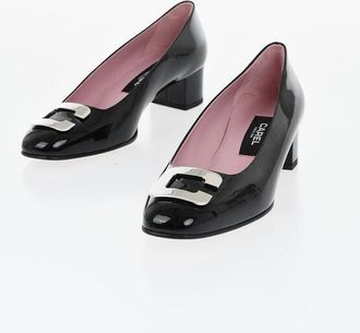 Carel Patent Leather Pumps CAMELIA with Front Logo 5cm size 39,5