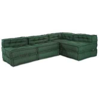 vidaXL Vidaxl Sof&aacute; Modular 4 Pcs Verde 70 X 70 X 56 Cm Tela