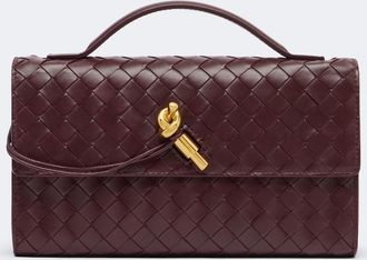 Bottega Veneta Andiamo Intrecciato leather clutch