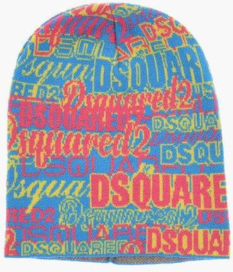 Dsquared2 All-Over Logo Wool beanie size Unica
