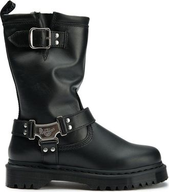 Dr. Martens Womens Dr Anistone Hi Boots - Black Leather - Size UK 3