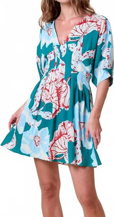 Cleobella Dina Mini Dress In La Rouge North Sea Print