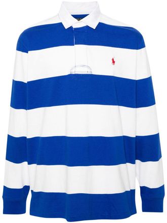 Polo Ralph Lauren Polo a righe con ricamo - Blu